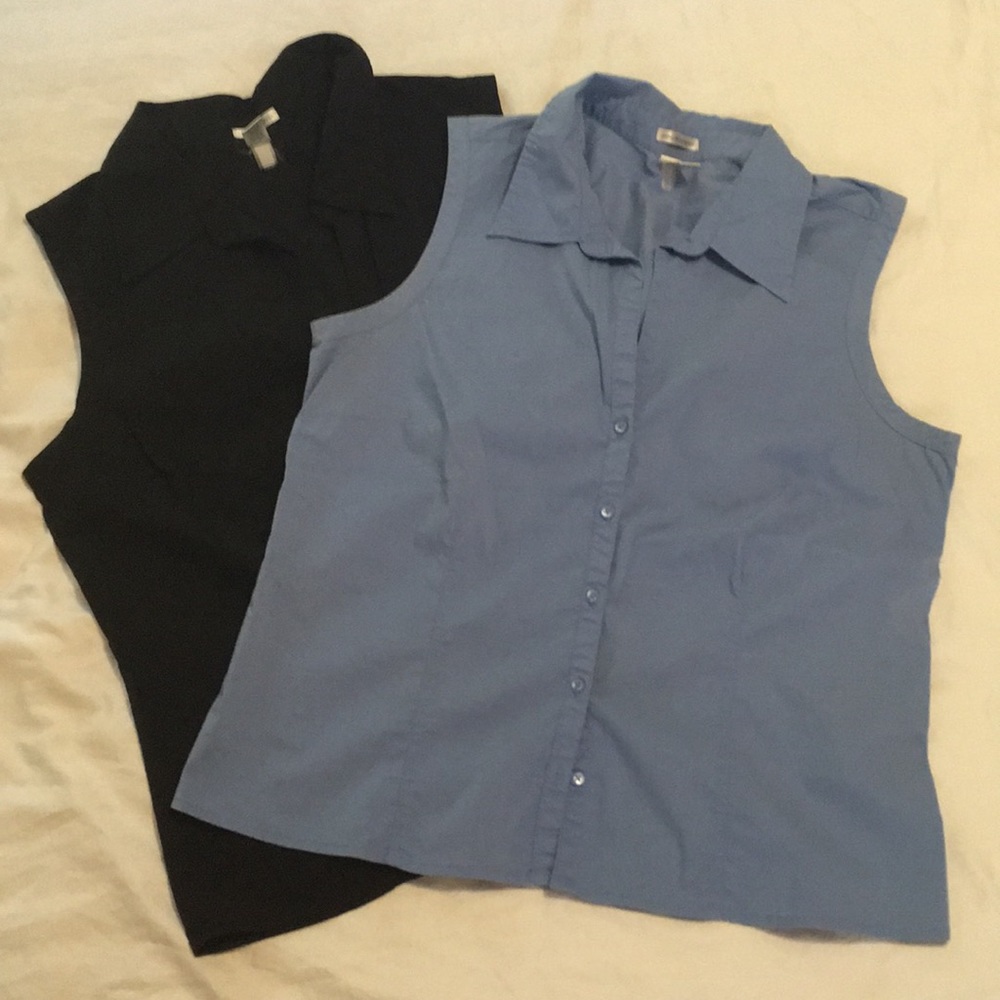 2 Old Navy Perfect Fit Stretch sleeveless blouse L